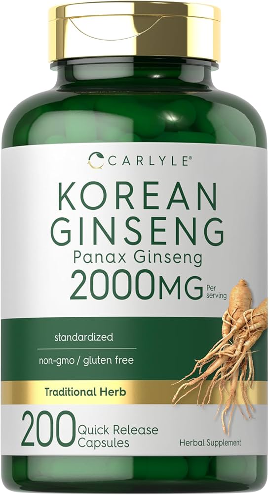 Amazon.com: Carlyle Korean Ginseng Capsules | 2000mg Extract | 200