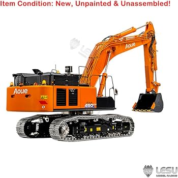 Amazon.com: wheelfun LESU Aoue Zx490 1/14 Remote Control Hydraulic