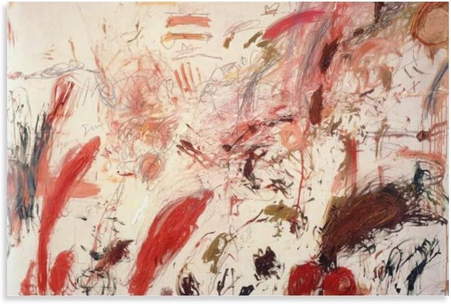 Amazon.co.jp: 抽象的なサイ・トゥオンブリーのポスターと版画《無題