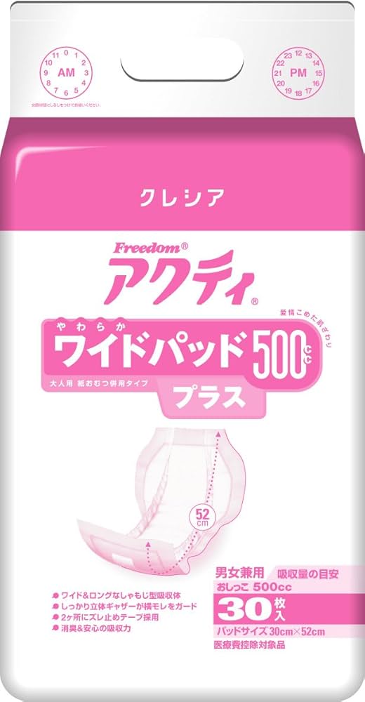 Amazon | 日本製紙クレシア アクティ ワイドパッド500 プラス 30
