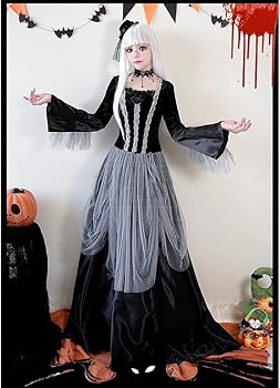 Amazon.co.jp: [SSUPTEMBER2] 鬼花嫁 魔女 吸血鬼 悪魔 コスプレ 衣装