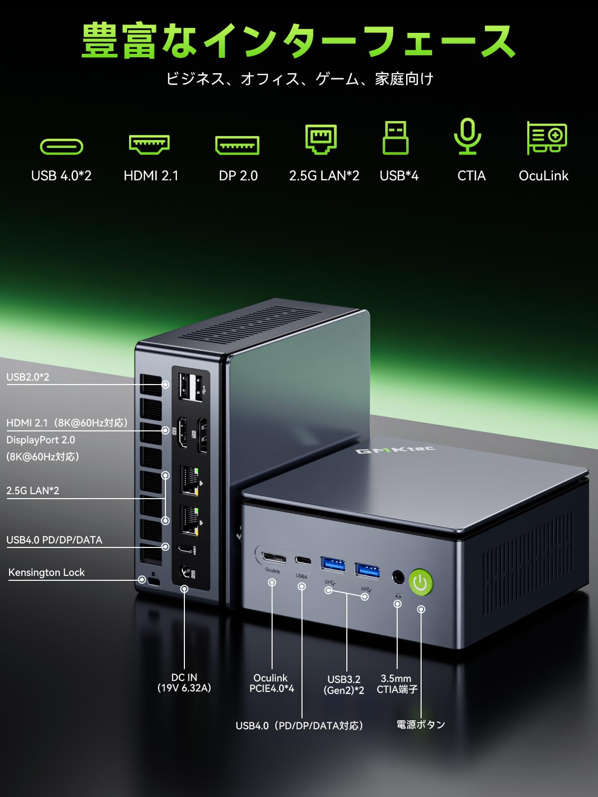 Amazon.co.jp: 【究極のゲーミング PC】GMKtec ミニPC AMD Ryzen 7 Pro
