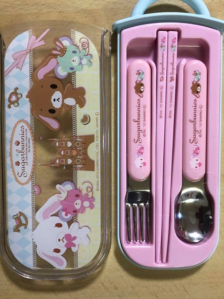 Amazon.co.jp: シュガーバニーズ カトラリーセット おしぼりケース