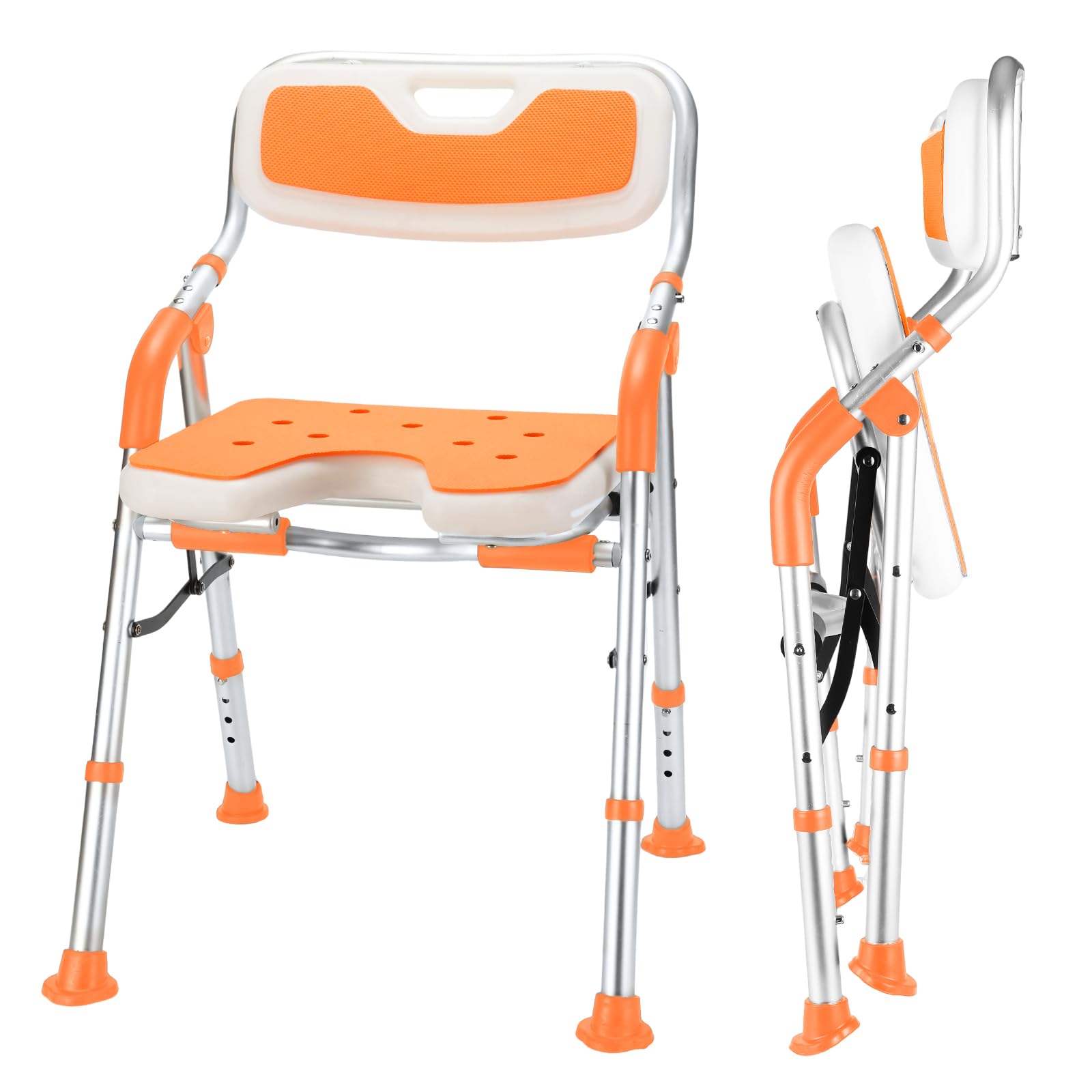 Amazon.co.jp: お風呂椅子 介護用 折りたたみ 介護 風呂 椅子 U型座面