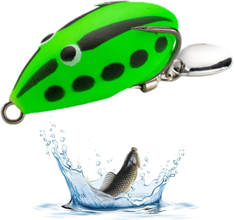 Amazon.co.jp: カエルルアー,バス釣り用トップウォーターフロッグ