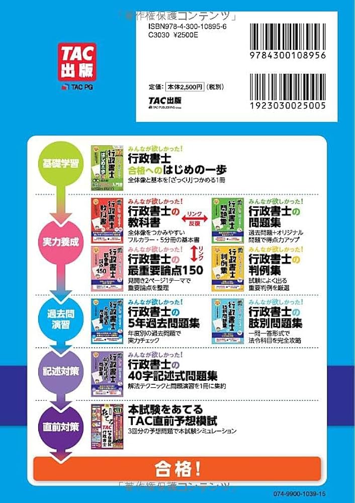 みんなが欲しかった! 行政書士の5年過去問題集 2024年度 [解説には正答