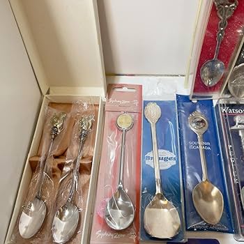 Amazon.co.jp: 30本セットスーベニアスプーン 世界のスプーン 海外製