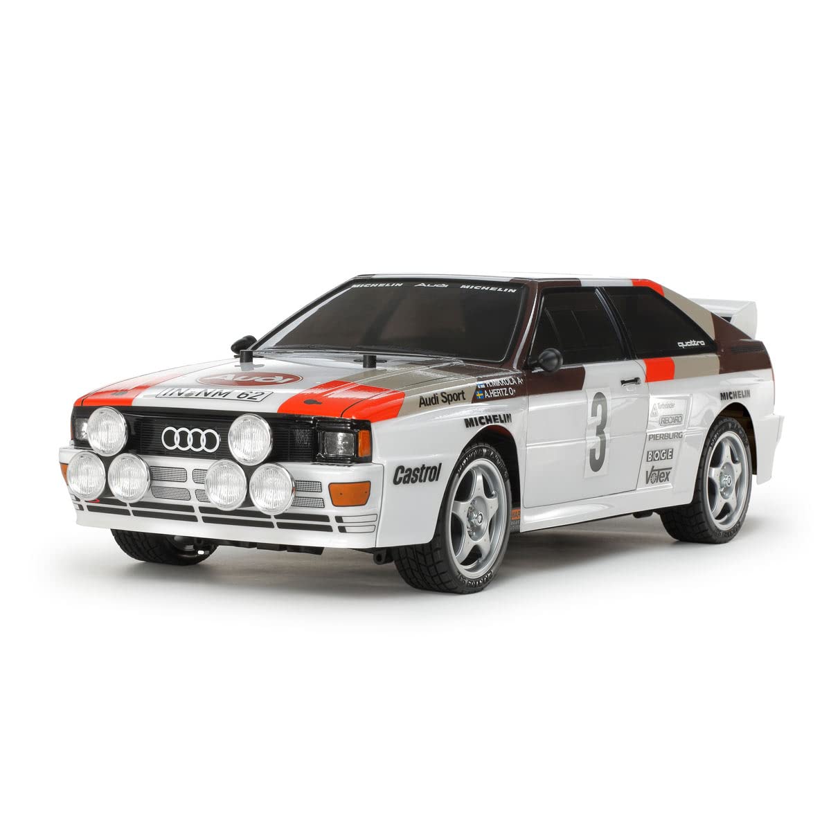 Amazon.com: TAMIYA 1/10 Audi Quattro A2 TT-02 TAM58667A Cars Elec