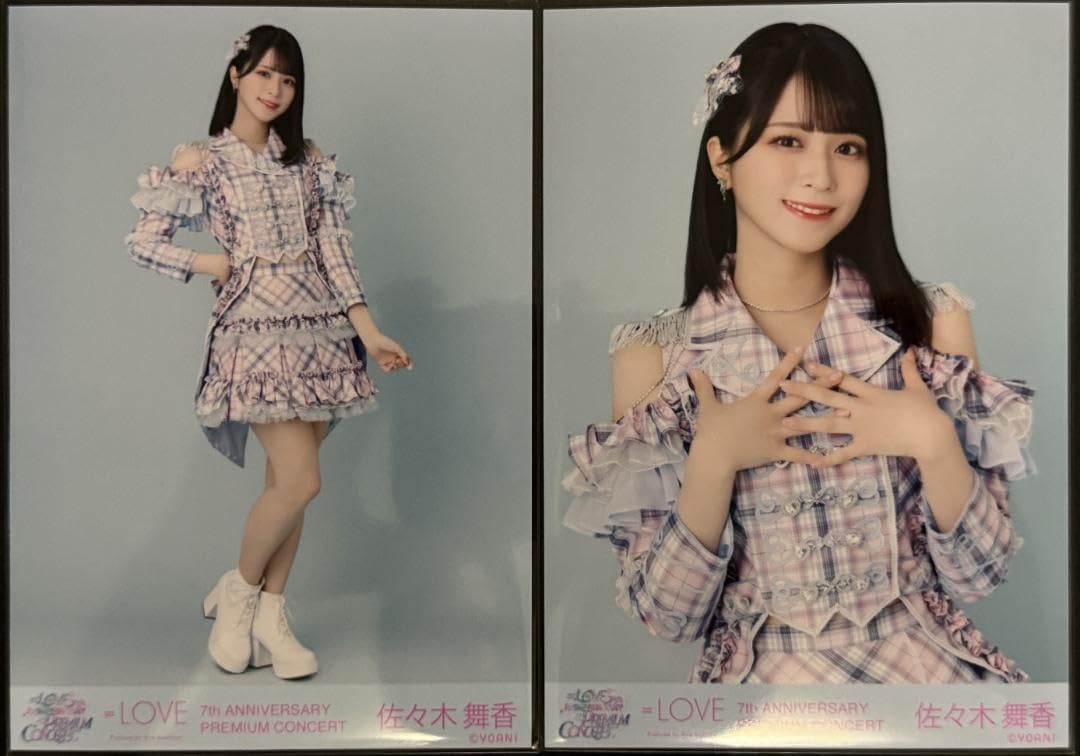 イコラブ 佐々木舞香 直筆 生写真 妖精 5周年コンサート衣装 チュウ