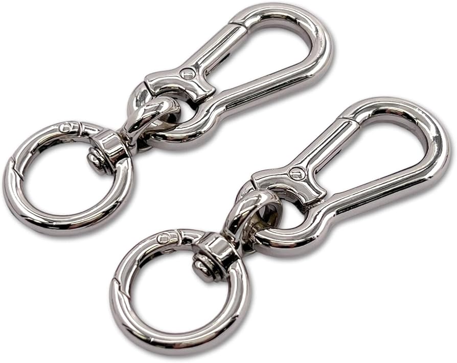 Amazon.co.jp: 「キG」 4個入 カラビナ フック ナス型 大 Gタイプ 全長