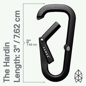 Amazon.co.jp: JAMES Hardin キーチェーンカラビナ – デュアル