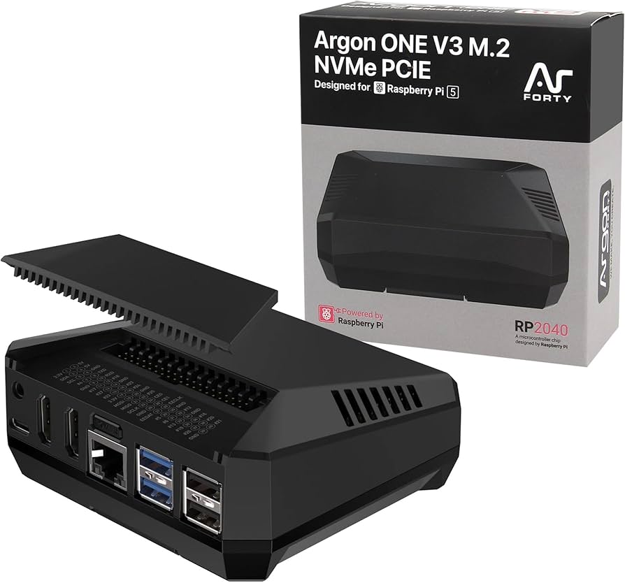 Amazon.co.jp: Argon ONE V3 M.2 NVME PCIE ケース、Raspberry Pi 5に