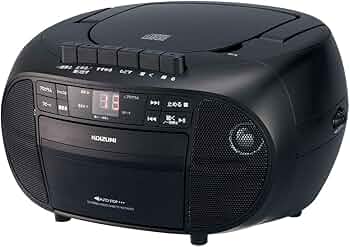 Amazon.co.jp: コイズミ CDラジカセ AM/FM ワイドFM対応 コンパクト