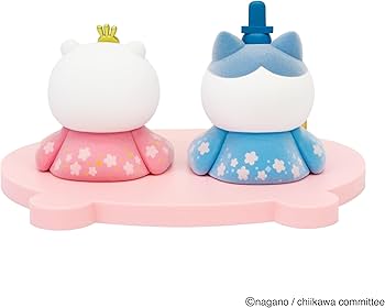 Amazon | 吉徳 ちいかわ＆ハチワレ ミニ雛人形 | 人形・ドール | おもちゃ