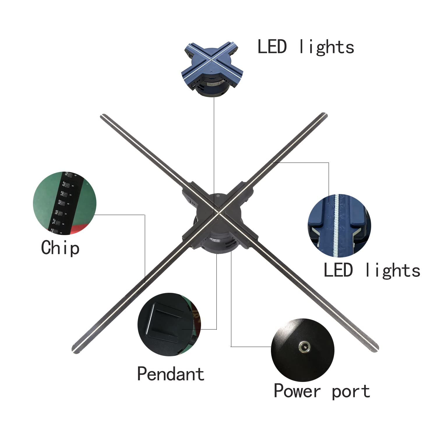 Amazon.co.jp: 3Dホログラムファン 27.5インチ 3Dホログラムファン