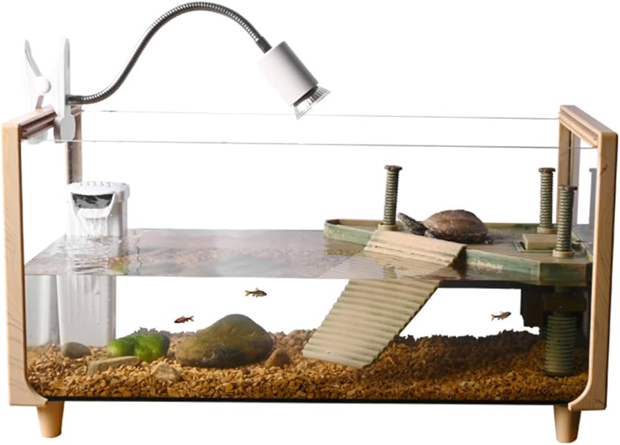 Amazon | Yubbuio 亀 水槽 大きい 透明 リクガメ ケージ カメの生息地