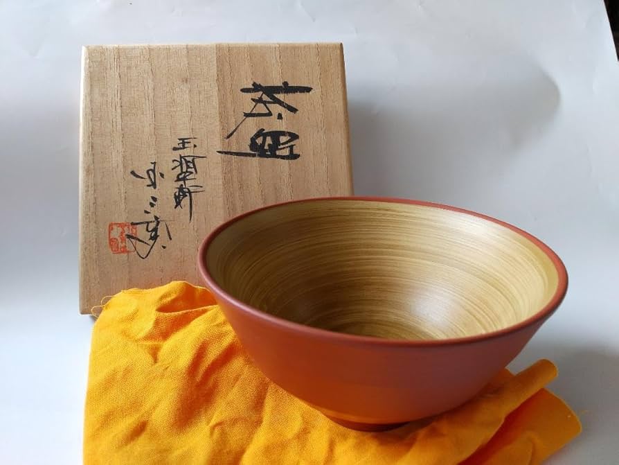 Amazon.co.jp: 佐渡 無名異焼 玉翠軒 国三窯 渡辺国蔵 造 朱泥茶碗