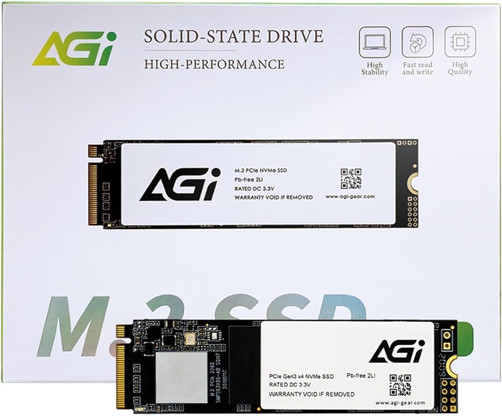 Amazon | AGI AI298 2TB SSD PCIe NVMe M.2 2280 Gen3x4 3D NAND