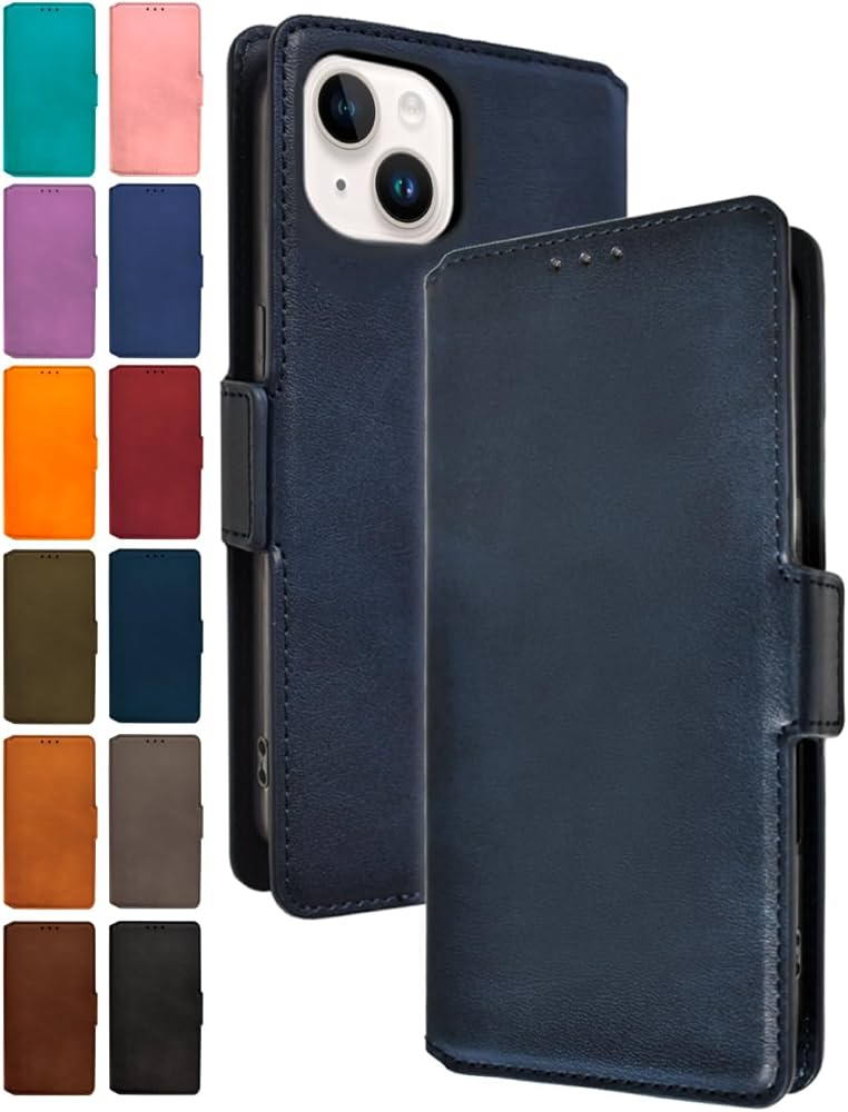 Amazon.co.jp: シズカウィルRe iPhone 14 ケース カバー 手帳型 本革調