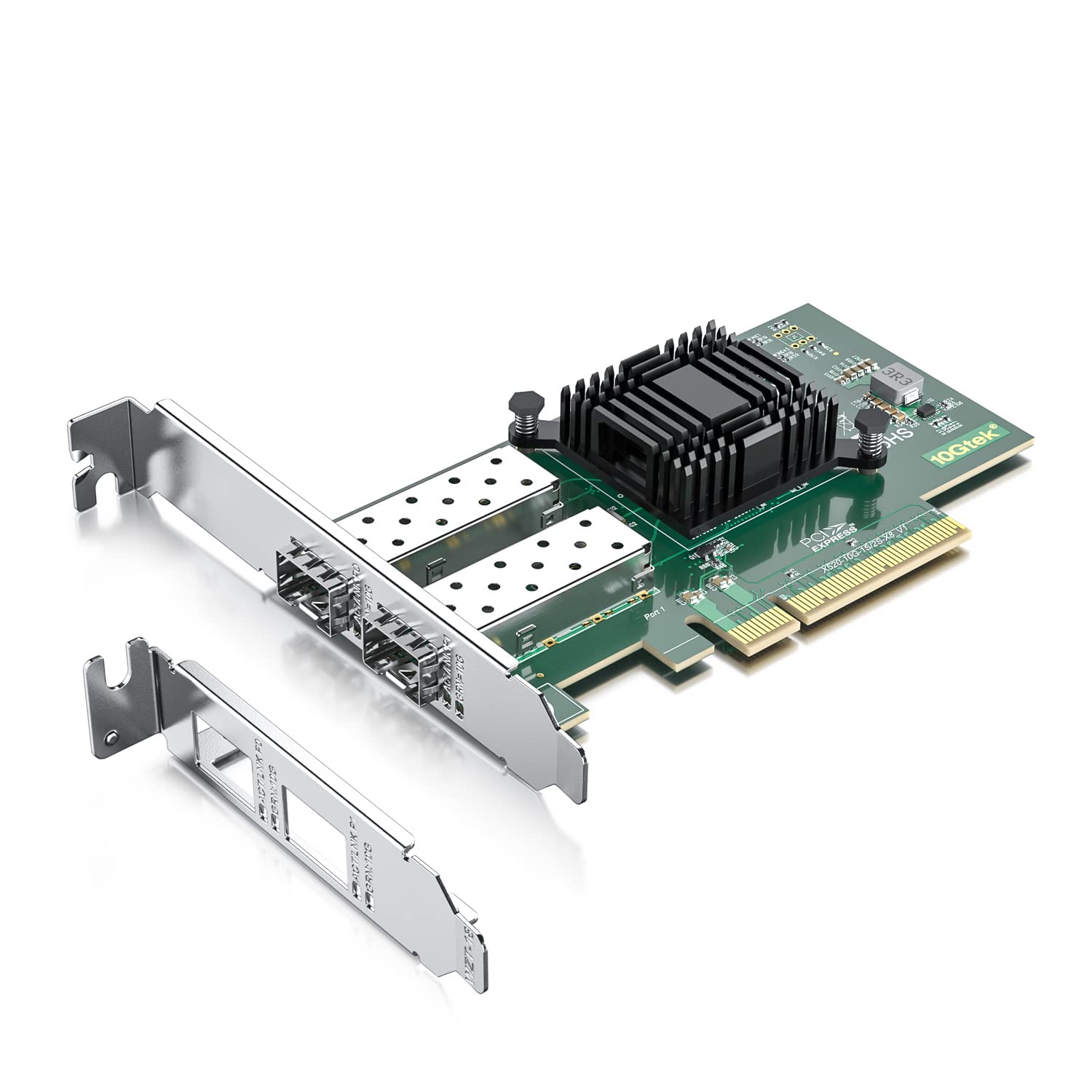 Amazon | 10Gtek 10G PCI-E NIC ネットワークカード, Intel X520-DA2