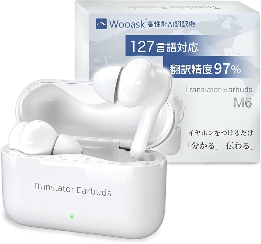 Amazon.co.jp: Wooask M6 127言語対応 翻訳機 通訳機 ウーアスク