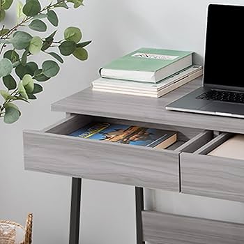 Amazon | パソコンデスク 引き出し付き 幅100cm PCデスク 学習机 作業