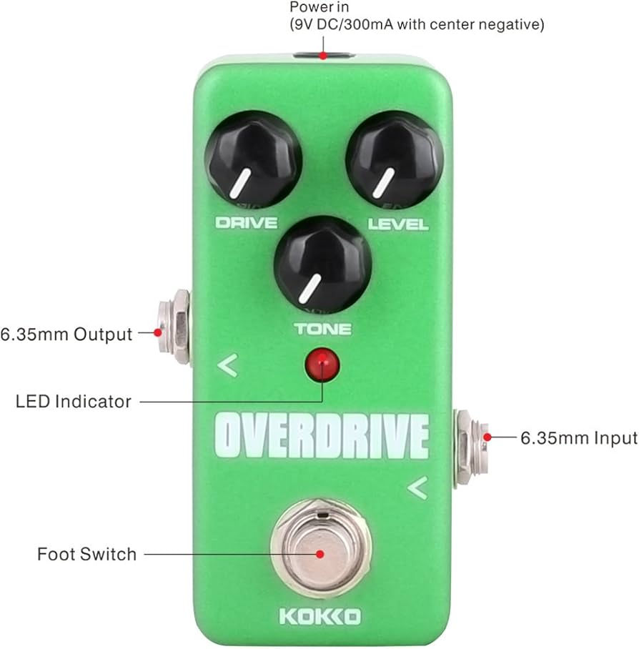 Amazon.com: Guitar Mini Effects Pedal Over Drive - Warm and