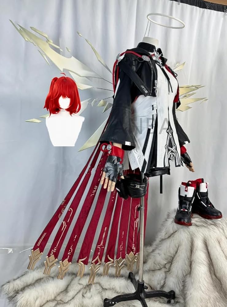 Amazon.co.jp: [YOUO] アークナイツ 新約エクシア コスプレ衣装+靴+