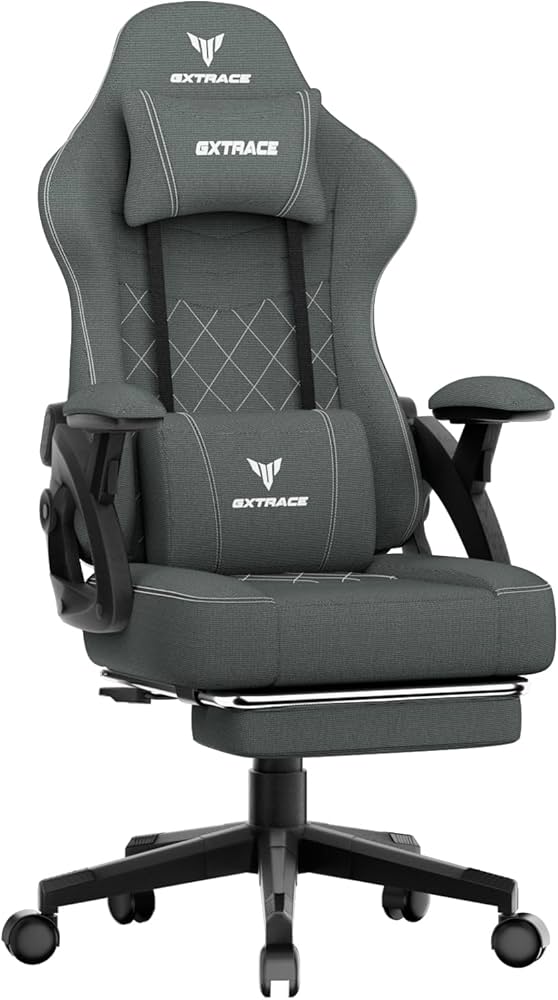 Amazon.co.jp: GXTRACE ゲーミングチェア オットマン付き 145