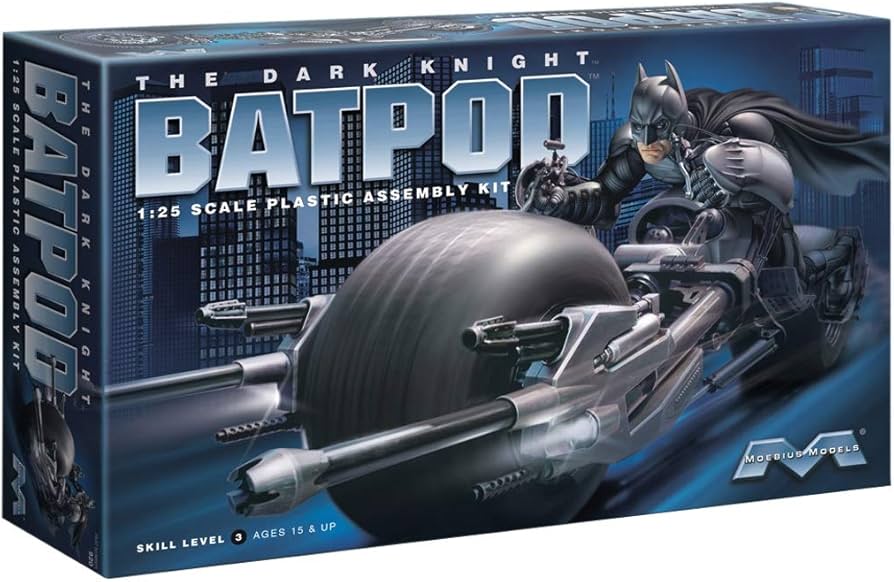 Amazon.com: Moebius The Dark Knight: Batpod 1:25 Scale Model Kit