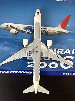 Amazon.co.jp: herpa 1/400 B777-300ER JAL 日本航空 SAMURAI BLUE