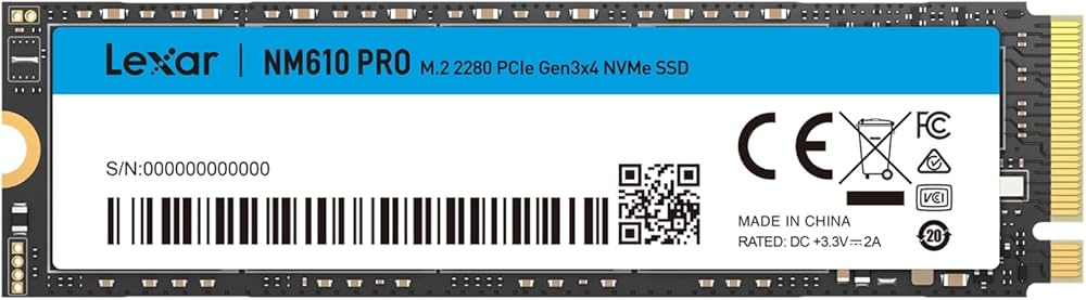 Amazon.co.jp: Lexar NM610PRO SSD 2TB NVMe PCIe Gen 3x4 M.2 Type