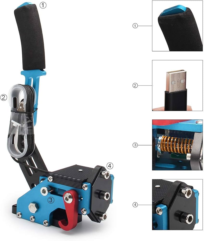 Amazon.co.jp: Artudatech ハンコン サイドブレーキ PC USB ハンド