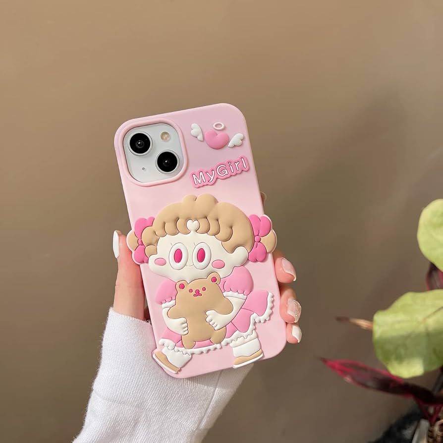 Amazon.co.jp: QoKcoahn iPhone 13 Pro Max用ケース、かわいい3D