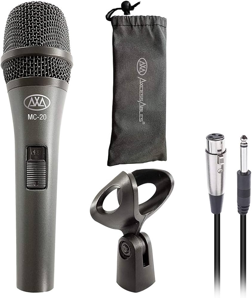 Amazon.com: AxcessAbles Dynamic Wired Handheld Microphone with