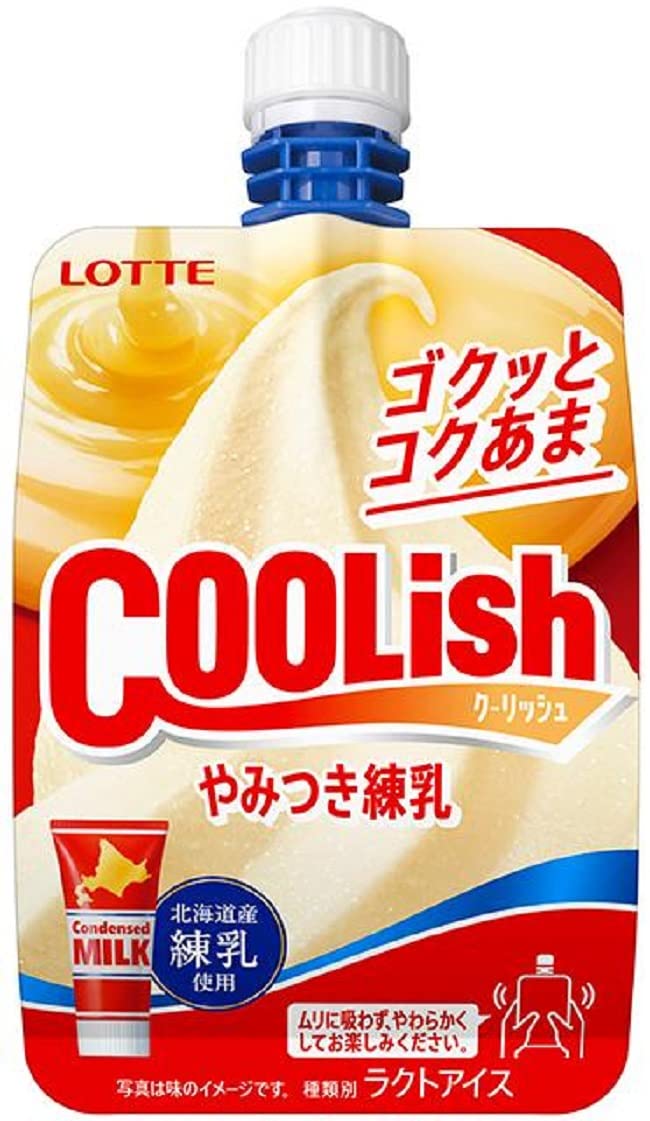 Amazon.co.jp: ロッテ [冷凍]クーリッシュ やみつき練乳 140ml : 食品
