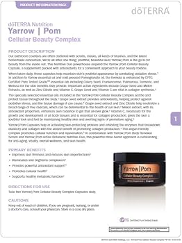 Amazon.com: doTERRA Yarrow|Pom Capsules - Cellular Beauty Complex