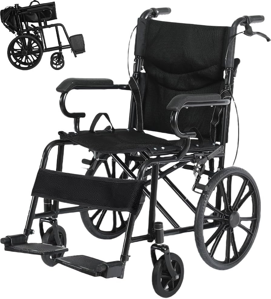 Amazon | lalairodori 車椅子 折畳み 軽量 コンパクト 介助用 車いす