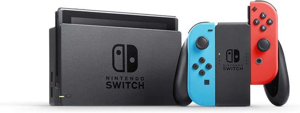 Amazon.com: Nintendo Switch – Neon Red and Neon Blue Joy-Con