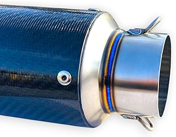 Amazon | 汎用! 60.5MM チタン カーボン TI CARBON サイレンサー