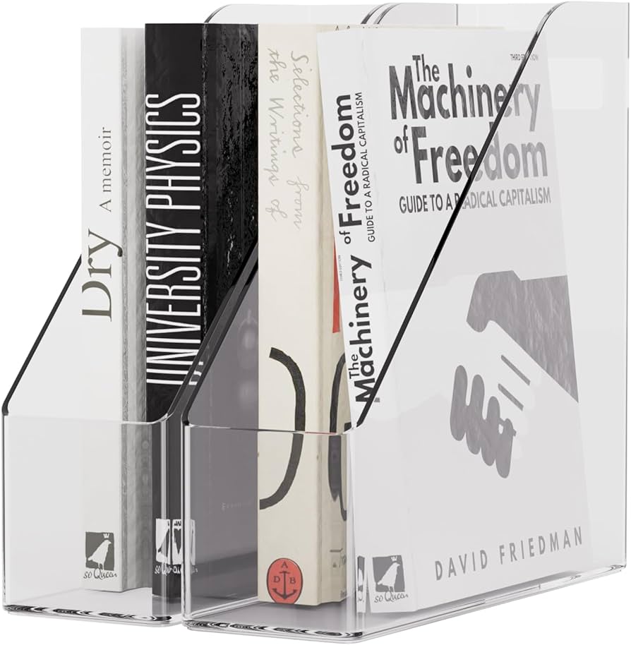 Amazon.com: ICCGBHGO Magazine Holder, Clear Plastic Vertical File