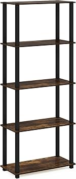 Amazon.com: Furinno Turn-S-Tube 5-Tier Multipurpose Shelf Display