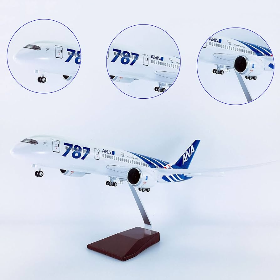Amazon.co.jp: AZIZAT 16.9”1：130スケール模型飛行機ANA B 787模型