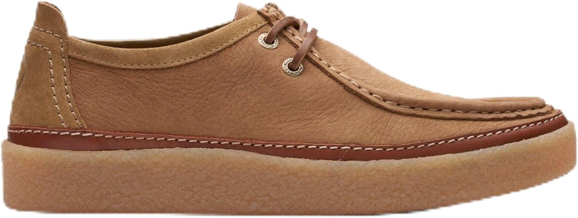 Amazon | Clarks メンズ Clarkwood Moc モカシン, ダークサンドレザー