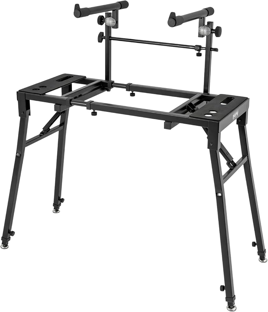 Amazon.com: 2-Tier DJ Workstation Stand, Portable Foldable Double