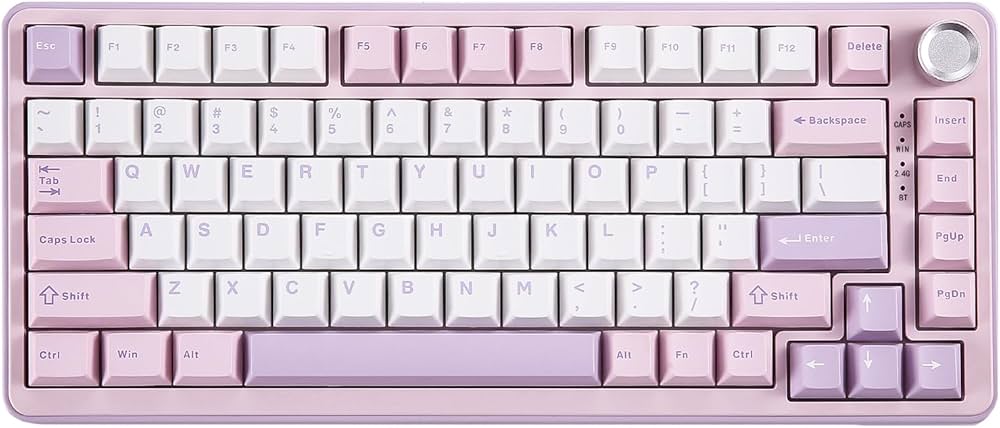 Amazon | YUNZII B75 PRO 75% ガスケットゲーミングキーボード 無線