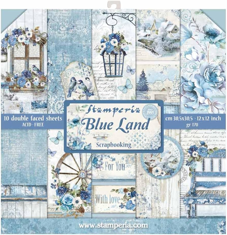 Amazon.co.jp: 【スタンペリア】12インチ ペーパーパッド BLUE LAND