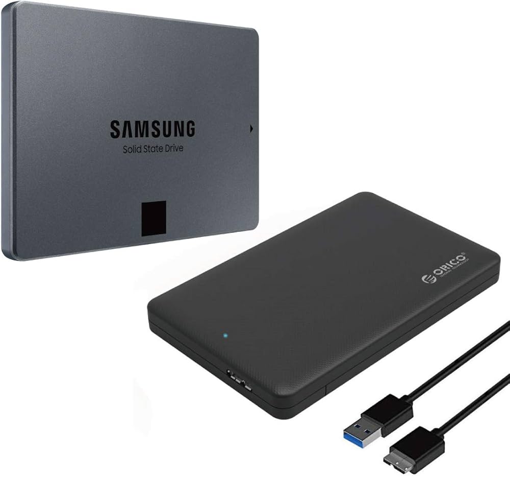 Amazon | Samsung SSD 870 QVO 8TB 外付けケース付 MZ-77Q8T0B/OC 国内