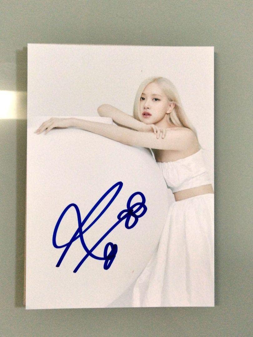Amazon.co.jp: ロゼ直筆サイン入り2Lサイズ写真…Rose…BLACKPINK…⑤ X