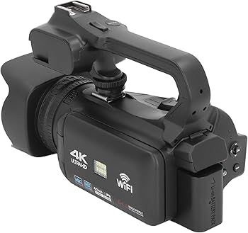 Amazon | ビデオカメラ 4K 64MP 18x デジタル ズーム ビデオ カメラ、4